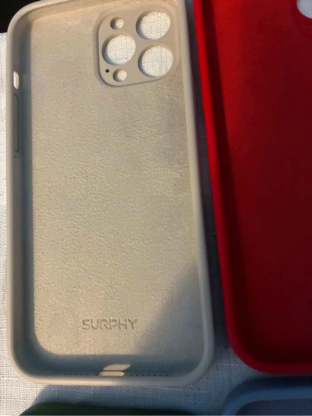 Everyday Silicone Phone Case — Red, Green, Beige, Blue Options, brand SURPHY